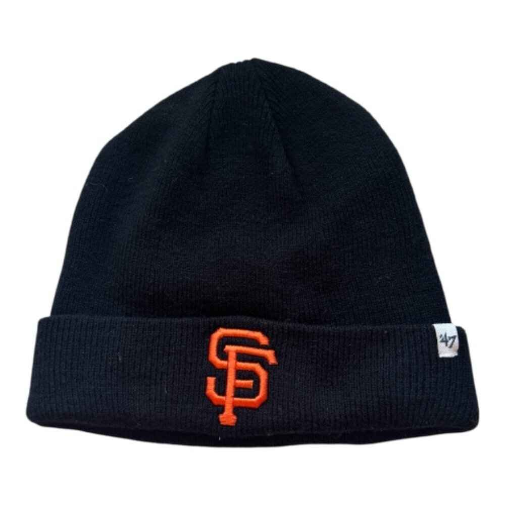 47 Brand San Francisco Knit Beanie Unisex Size O/S Black Orange